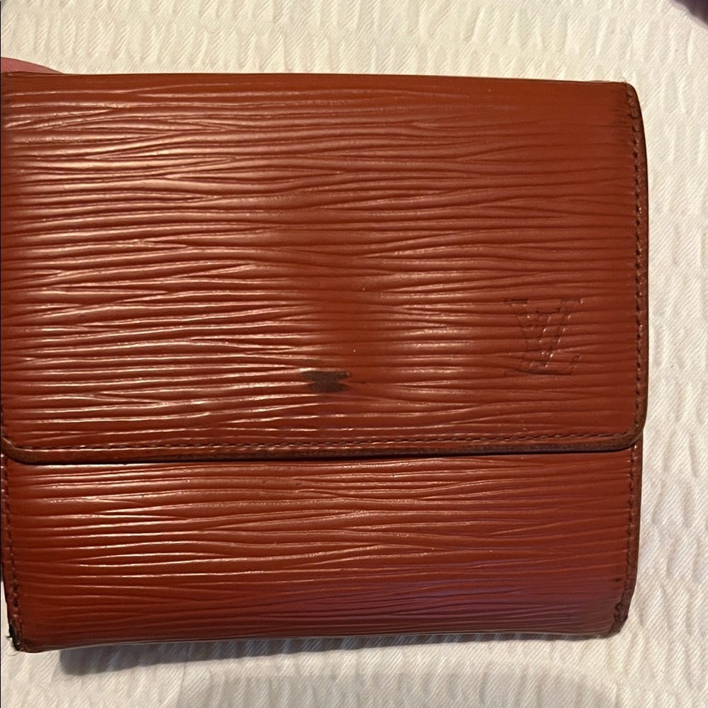 Louis Vuitton Terracotta Textured Wallet